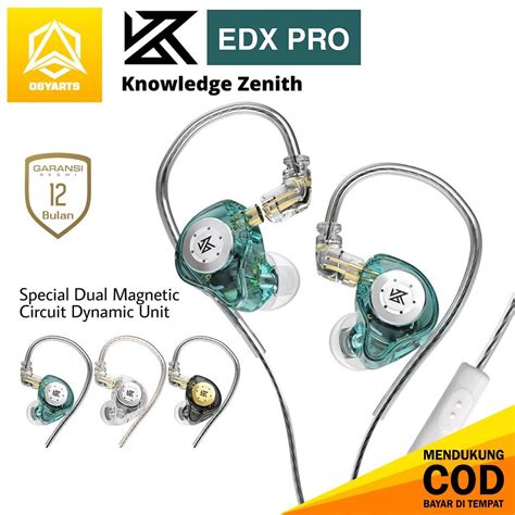 Auriculares KZ EDX PRO con micrófono auriculares originales monitoreo