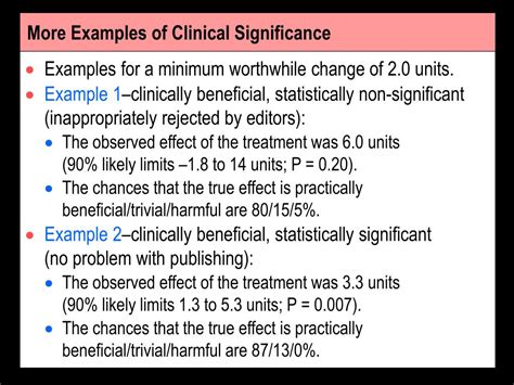 Ppt Statistical Vs Clinical Significance Powerpoint Presentation