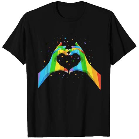 Gay Pride Clothing Rainbow Flag Lgbt Pride Heart T Shirts Id By Big Boi Printblur
