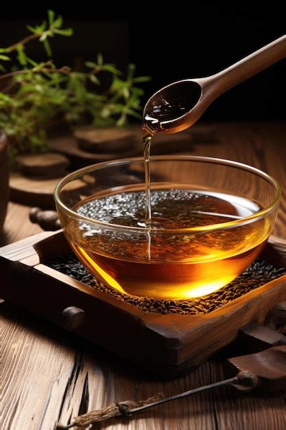 Premium AI Image | honey tea