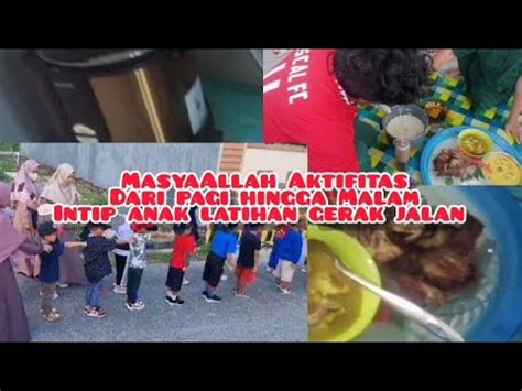 AKTIVITAS DI PAGI HARI IRT 3 ANAK Masak Sebelum Mengantar Anak