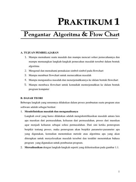 Pdf Prakt Pengantar Algoritma Flow Chart Dokumen Tips