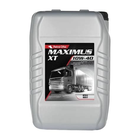 Моторное масло Petrol Ofisi для грузовых автомобилей MAXIMUS XT 10W-40 ...