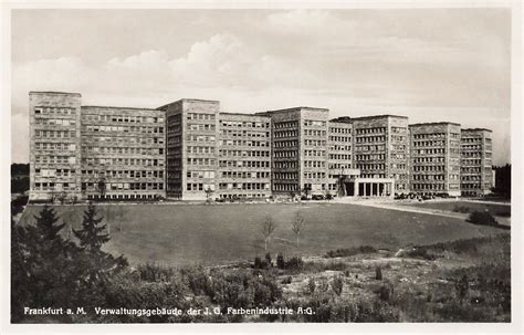 Fotokarte Farbenindustrie AG Frankfurt um 1930 Wiener Werkstätte