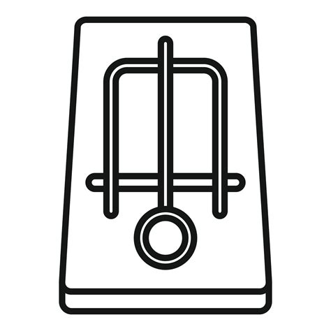 Mousetrap Icon Outline Style 14682801 Vector Art At Vecteezy