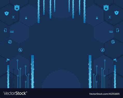 Cyber security background Royalty Free Vector Image