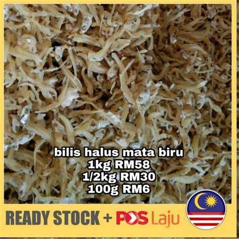 Readystokikan Bilis Halus Mata Biru Shopee Malaysia