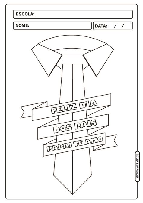 Desenhos Dia Dos Pais Para Imprimir E Colorir Atividades Educativas