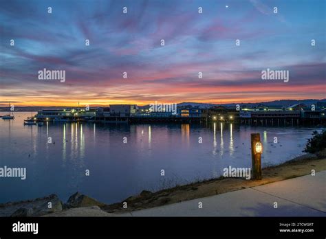 Old Fishermans Wharf At Sunrise Stock Photo Alamy