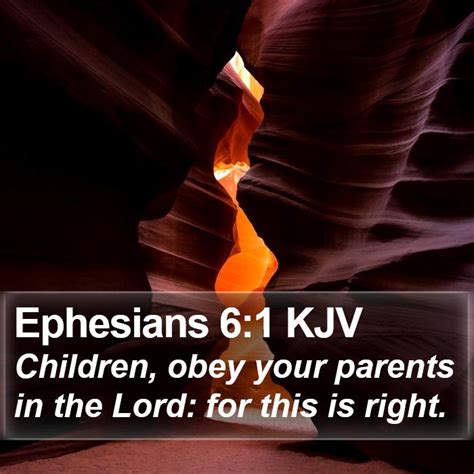 Ephesians 6:1 KJV Bible Verse Images