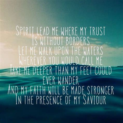 Spirit Lead Me Christian Song Lyrics God Loves Me Spirit Lead Me