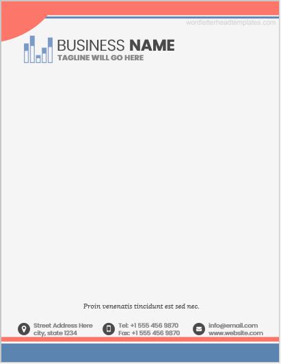 Free Printable Business Letterhead Templates To Customize Off