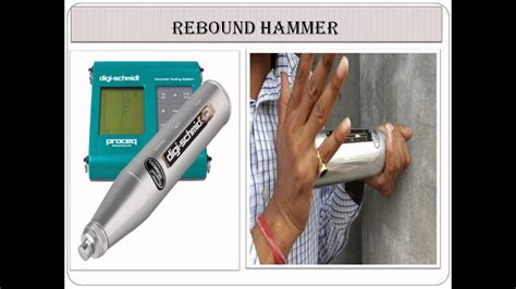 Non Destructive Testing Of Concrete Rebound Hammer Test Youtube