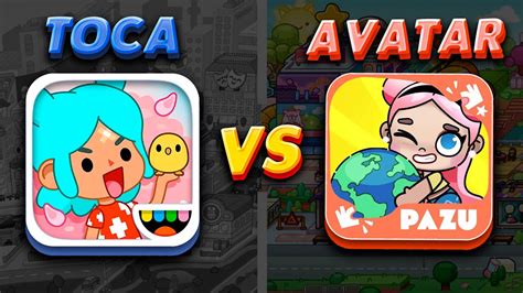 Toca Boca Vs Avatar World Toca Life World Vs Pazu Youtube