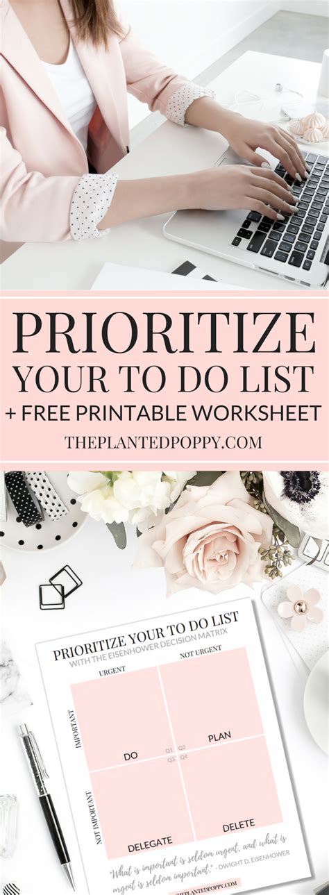 How To Prioritize Your To Do List Free Printable Worksheet Free