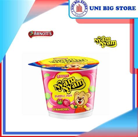 Jual Nyam Nyam Fun Play Strawberry Bubble Puff 18 Gr Di Seller Uni Big