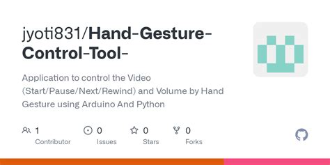 GitHub - jyoti831/Hand-Gesture-Control-Tool-: Application to control ...