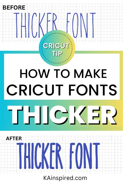 Make A Font Thicker In Cricut Design Space Artofit