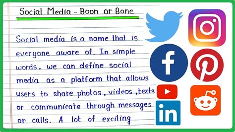 Essay On Social Media Boon Or Bane In English Social Media Boon Or