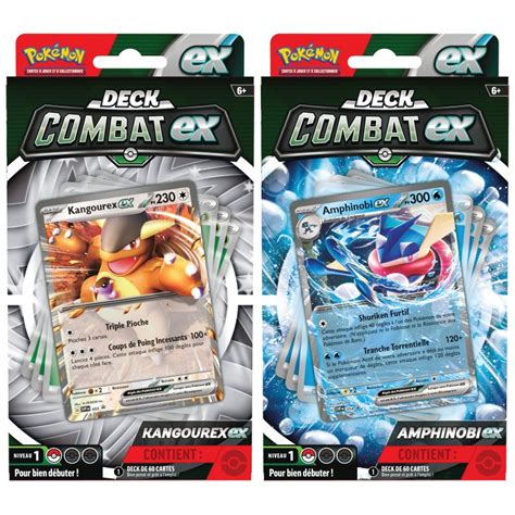 Deck De Combat Ex Pokemon Kangourex Ou Amphinobi Jeux De Soci T