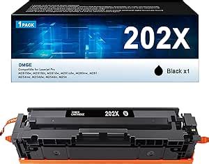 Cartuchos de toner pretos 202X alto rendimento 1 pacote compatível