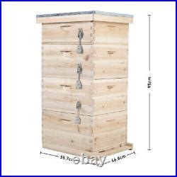 Honey Bee Nuc Box Hive House Wooden Beehive With Brood Frames For