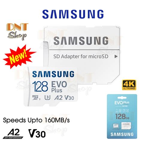 Thẻ nhớ MicroSDXC Samsung EVO Plus 128GB 160MB s U3 4K V30 A2 App