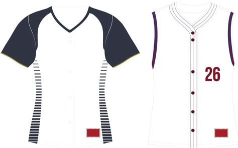 Full Button Softball Jersey Set Sleeves 3017163 Vector Art at Vecteezy