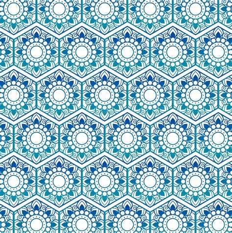 Free Vector Hexagonal Mandala Pattern