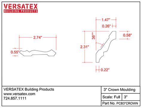 3 Crown Versatex Pvc Trim