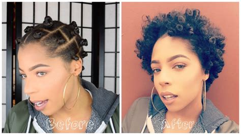 Showing You How I Take Down My Bantu Knots On Short Natural C Hair