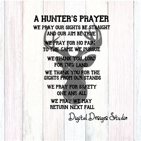 Hunters Prayer Etsy