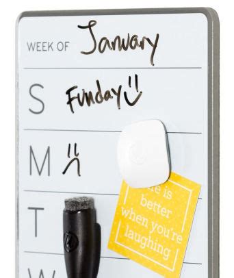 U Brands Magnetic Weekly Dry Erase Board, 5.5" x 10" by U Brands ...