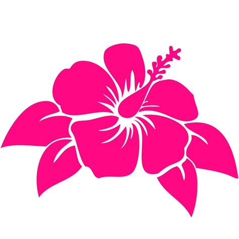 Hibiscus Flower Vinyl Decal Car Window Bumper Sticker Hawaii Etsy