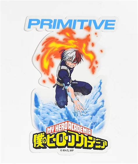 Primitive X My Hero Academia Shoto Todoroki Sticker