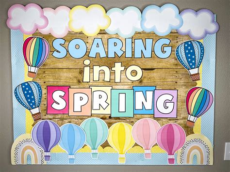 Spring Bulletin Board Spring Classroom Bulletin Board Kit Etsy