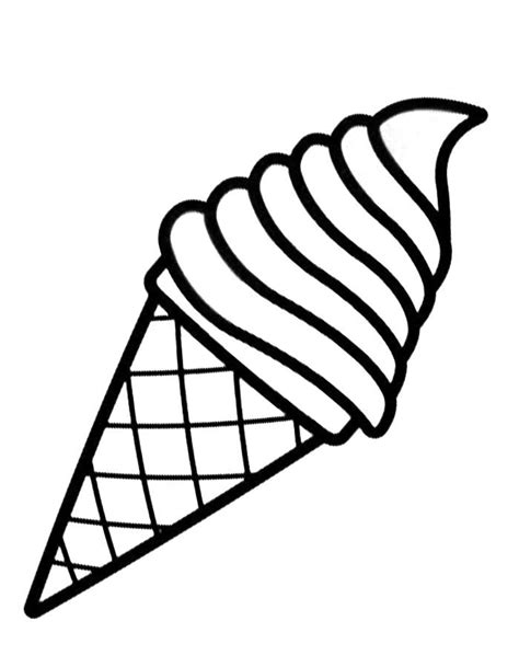 Ice Cream Coloring Pages Free Printable Pdf