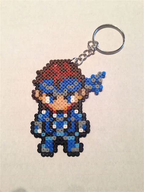 Metal Gear Solid Llavero Solid Snake Llaveros Hama Beads Llaveros