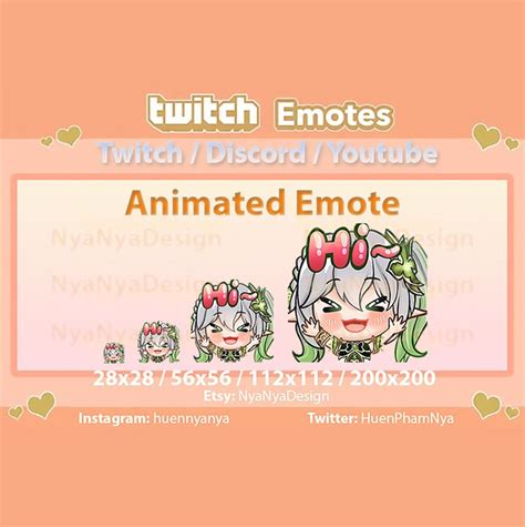 Twitch Animated Emote Genshin Emote Nahida Emote Twitch Emotes Discord