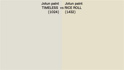 Jotun Paint TIMELESS Vs RICE ROLL Side By Side Comparison