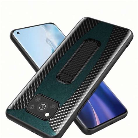 Promo Xiaomi Poco X3 PRO X3 NFC Standing Carbon Fiber Leather Section