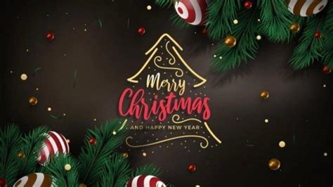 Poster Gambar Merry Christmas Desain Kekinian Modern Bagikan Pada