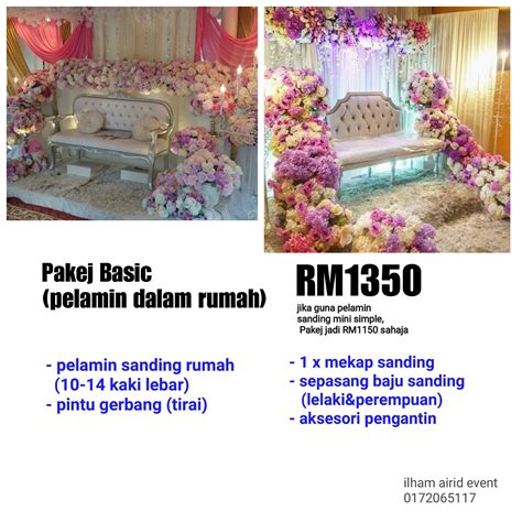 Simple Pelamin Kahwin Dalam Rumah Pelamin Ini Kenapa Bukan Rm