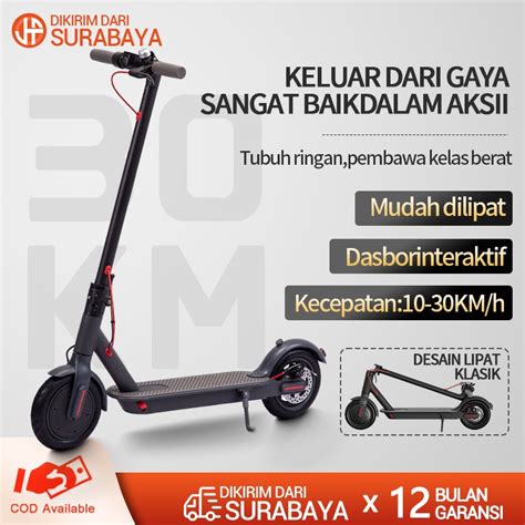 Jual Skuter Listrik Lipat Electric Scooter 8 5 Inci Masa Pakai