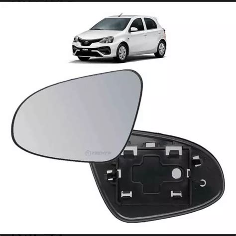 Lente E Base Espelho Retrovisor Toyota Etios Original Le Parcelamento