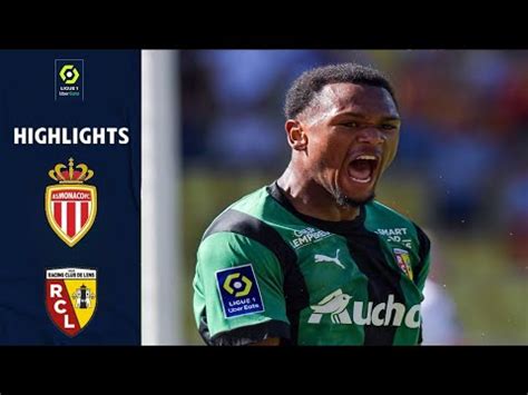 As Monaco Rc Lens R Sum Ligue Uber Eats Youtube