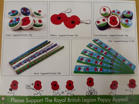 Poppy Appeal Merchandise Threemilestone Primary School