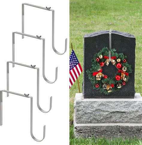 Madholly Christmas Headstone Wreath Hanger Adjustable