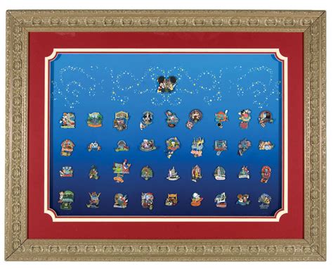 23420 Framed Pin Set 35 Magical Milestones Walt Disney World