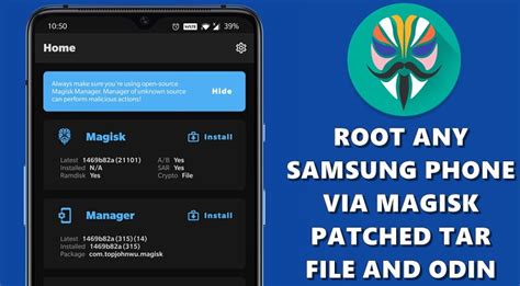 How To Root Any Samsung Device Via Magisk And Odin DroidWin